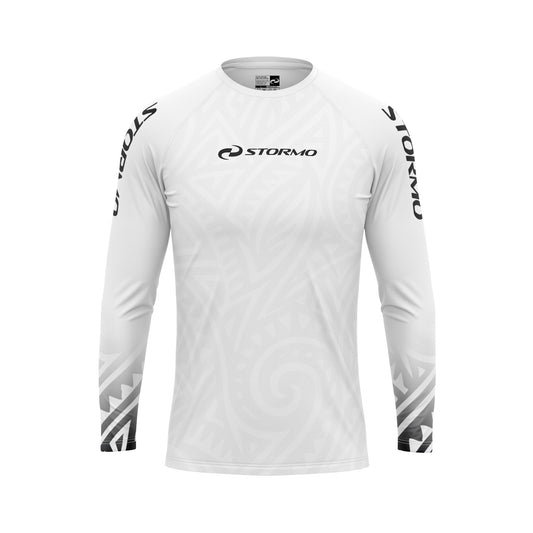 חולצת "טרייבל" לבנה