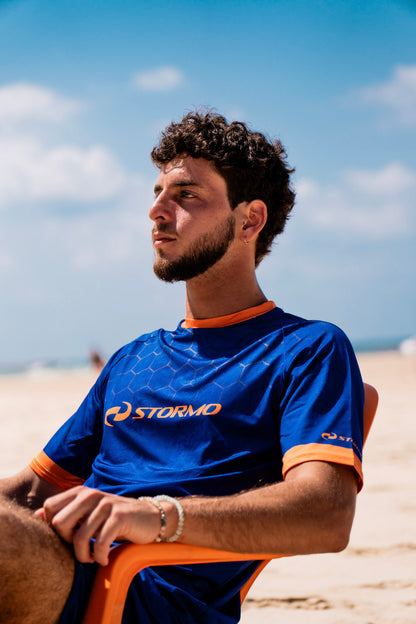 סט פוצי'וולי משושים כחול כתום